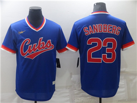 Chicago Cubs #23 Ryne Sandberg Blue Cooperstown Collection Cool Base Jersey