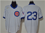 Chicago Cubs #23 Ryne Sandberg White Cooperstown Collection Cool Base Jersey