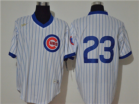 Chicago Cubs #23 Ryne Sandberg White Cooperstown Collection Cool Base Jersey