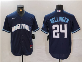 Chicago Cubs #24 Cody Bellinger Navy City Connect Limited Jersey