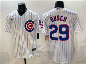 Chicago Cubs #29 Michael Busch White Limited Jersey