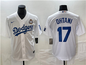 Los Angeles Dodgers #17 Shohei Ohtani White 2024 World Series Limited Jersey