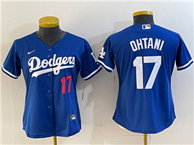 Los Angeles Dodgers #17 Shohei Ohtani Women's Royal Blue Limited Jersey
