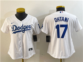 Los Angeles Dodgers #17 Shohei Ohtani Women's White Jersey