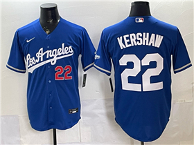Los Angeles Dodgers #22 Clayton Kershaw Blue Alternate Limited Jersey