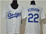 Los Angeles Dodgers #22 Clayton Kershaw Youth White Cool Base Jersey