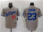 Los Angeles Dodgers #23 Kirk Gibson Gray Limited Jersey