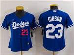 Los Angeles Dodgers #23 Kirk Gibson Women's Royal Blue Limited Jersey