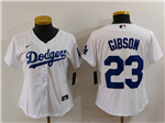 Los Angeles Dodgers #23 Kirk Gibson Women's White Jersey