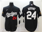 Los Angeles Dodgers #24 Kobe Bryant Black KB Cool Base Jersey