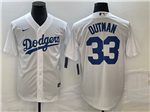 Los Angeles Dodgers #33 James Outman White Cool Base Jersey