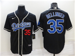 Los Angeles Dodgers #35 Cody Bellinger Black Fashion Cool Base Jersey