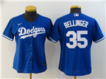 Los Angeles Dodgers #35 Cody Bellinger Women's Royal Blue Cool Base Jersey