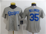 Los Angeles Dodgers #35 Cody Bellinger Women's Alternate Gray Cool Base Jersey