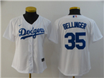 Los Angeles Dodgers #35 Cody Bellinger Women's White Cool Base Jersey