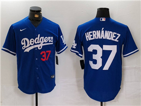 Los Angeles Dodgers #37 Teoscar Hernandez Royal Blue Limited Jersey