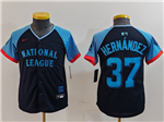 National League #37 Teoscar Hernandez Youth Navy 2024 MLB All-Star Game Limited Jersey