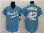 Los Angeles Dodgers #42 Jackie Robinson Light Blue Cooperstown Collection Jersey