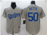 Los Angeles Dodgers #50 Mookie Betts Alternate Gray Cool Base Jersey