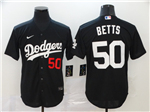 Los Angeles Dodgers #50 Mookie Betts Black Turn Back The Clock Jersey