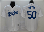 Los Angeles Dodgers #50 Mookie Betts White Cool Base Jersey