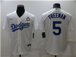 Los Angeles Dodgers #5 Freddie Freeman White 2024 World Series Jersey