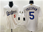 Los Angeles Dodgers #5 Freddie Freeman White 2026 Gold Collection Jersey