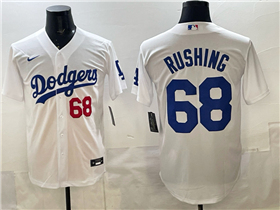 Los Angeles Dodgers #68 Dalton Rushing White Limited Jersey