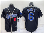 Los Angeles Dodgers #6 Trea Turner Black Fashion Cool Base Jersey