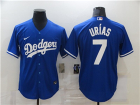 Los Angeles Dodgers #7 Julio Urías Royal Blue Cool Base Jersey