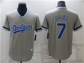 Los Angeles Dodgers #7 Julio Urías Gray Cooperstown Collection Cool Base Jersey