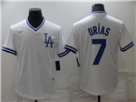 Los Angeles Dodgers #7 Julio Urías White Cooperstown Collection Cool Base Jersey