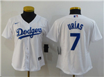 Los Angeles Dodgers #7 Julio Urías Women's White Cool Base Jersey