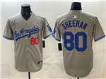 Los Angeles Dodgers #80 Emmet Sheehan Gray Limited Jersey