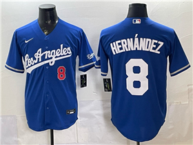 Los Angeles Dodgers #8 Enrique Hernández Blue Alternate Limited Jersey