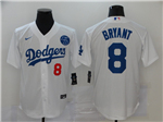 Los Angeles Dodgers #8 Kobe Bryant White KB Cool Base Jersey