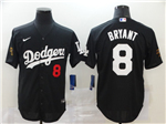Los Angeles Dodgers #8 Kobe Bryant Black KB Cool Base Jersey