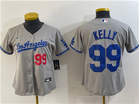 Los Angeles Dodgers #99 Joe Kelly Women's Gray Limited Jersey