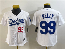 Los Angeles Dodgers #99 Joe Kelly Women's White Limited Jersey