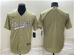 Los Angeles Dodgers Gold Pinstripe Cool Base Team Jersey