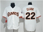 San Francisco Giants #22 Will Clark 1989 Throwback White Jersey