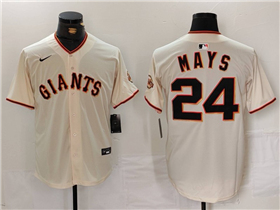 San Francisco Giants #24 Willie Mays Cream Limited Jersey