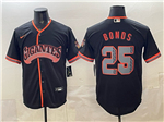 San Francisco Giants #25 Barry Bonds Black Alternate Limited Jersey