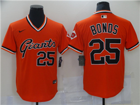 San Francisco Giants #25 Barry Bonds Vintage Orange Jersey