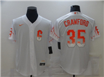 San Francisco Giants #35 Brandon Crawford White 2021 City Connect Jersey