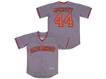 San Francisco Giants #44 Willie McCovey 1973 Throwback Gray Jersey