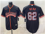 San Francisco Giants #62 Logan Webb Black Alternate Limited Jersey