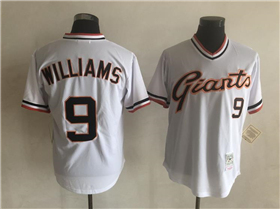 San Francisco Giants #9 Matt Williams Throwback White Pullover Jersey