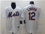 New York Mets #12 Francisco Lindor White Cool Base Jersey