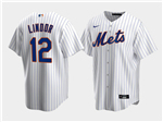 New York Mets #12 Francisco Lindor Youth White Jersey